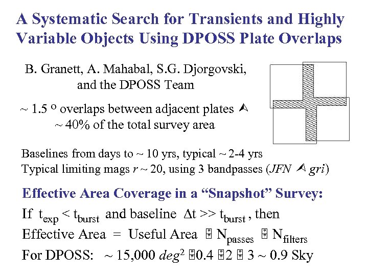 A Systematic Search for Transients and Highly Variable Objects Using DPOSS Plate Overlaps B.