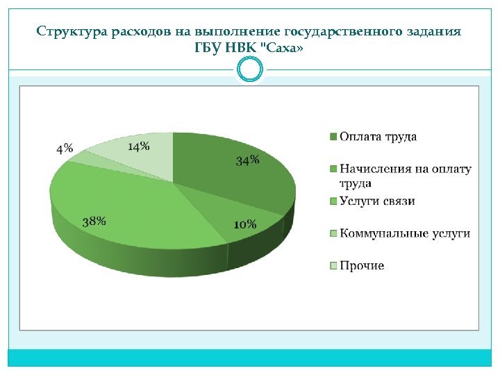 Структура расходов на выполнение государственного задания ГБУ НВК "Саха» 