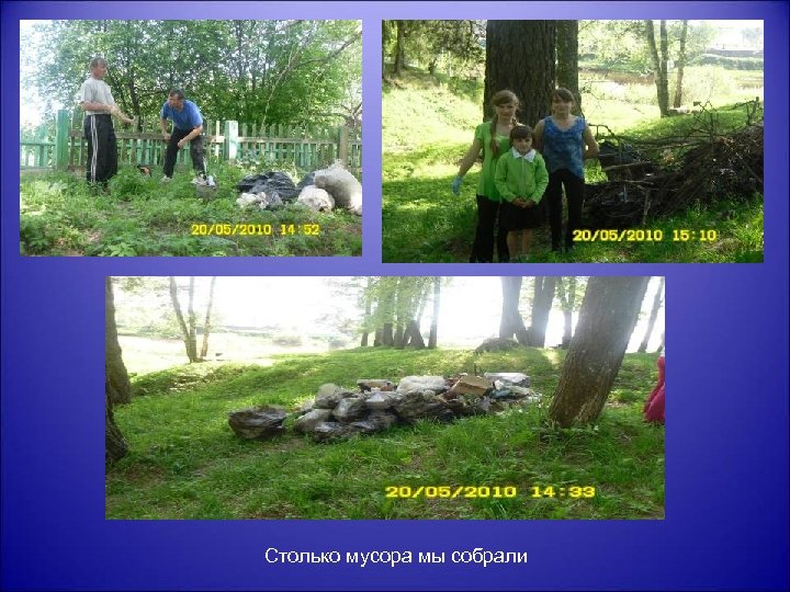Столько мусора мы собрали 