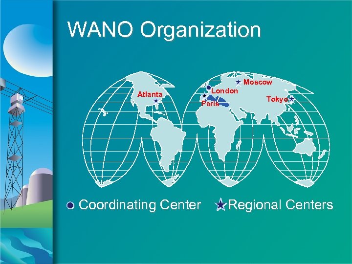 WANO Organization Moscow London Atlanta Paris Coordinating Center Tokyo Regional Centers 