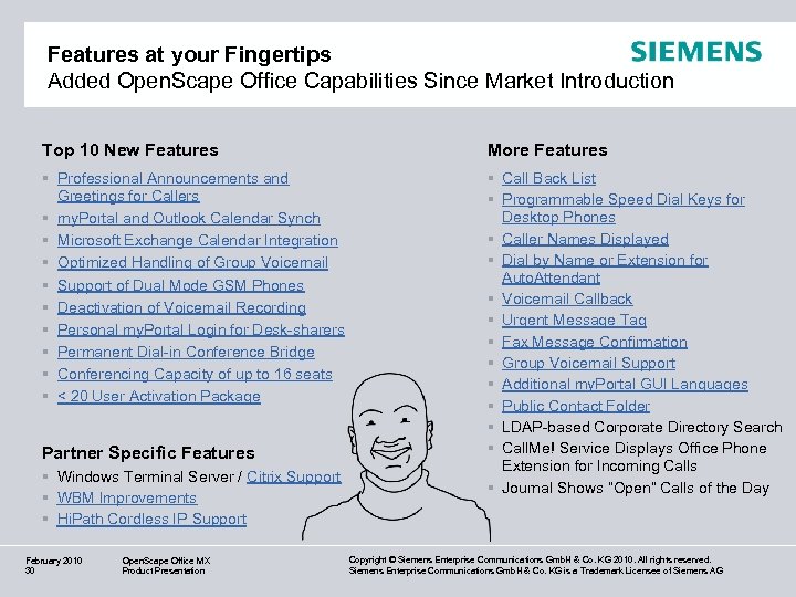 Features at your Fingertips Added Open. Scape Office Capabilities Since Market Introduction Top 10