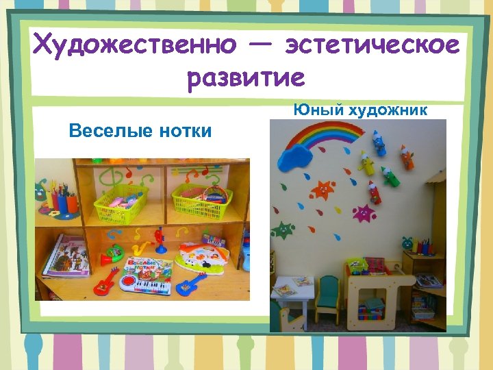 Художественно — эстетическое развитие Юный художник Веселые нотки 