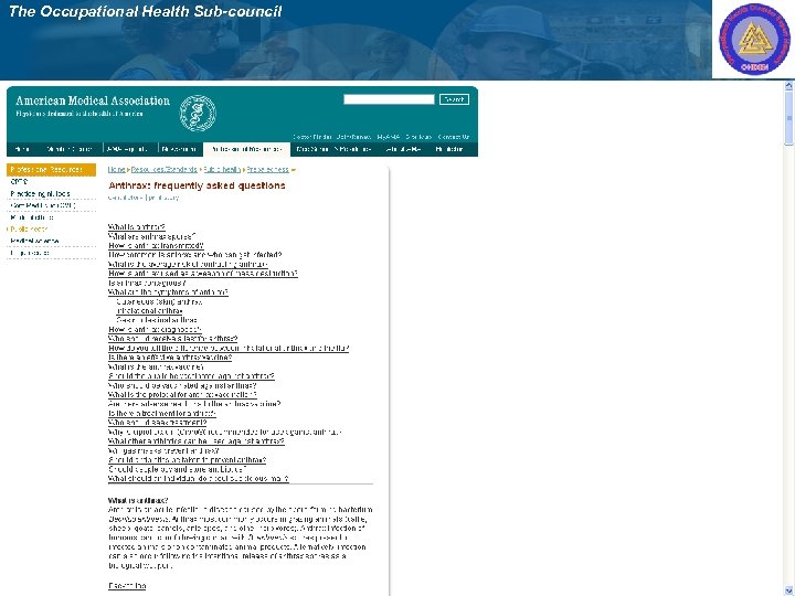 The Occupational Health Sub-council 