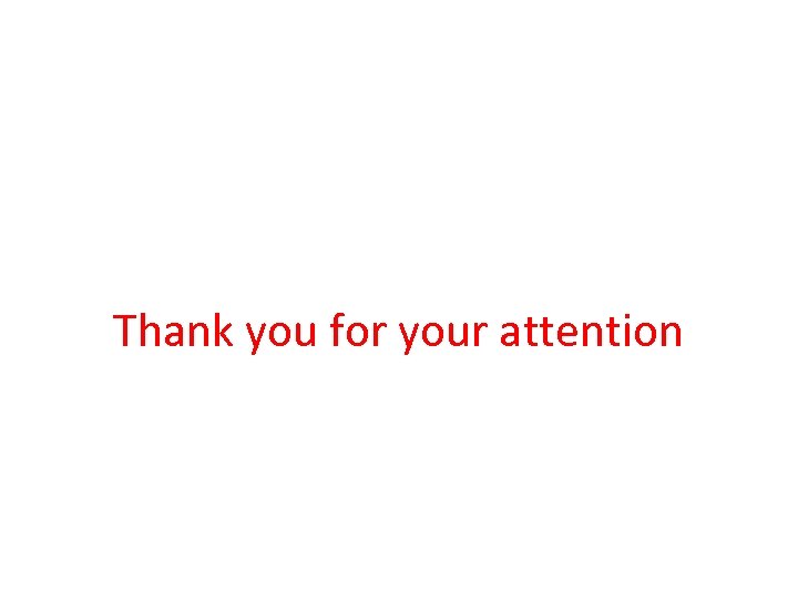 Thank you for your attention 