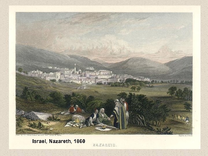 Israel, Nazareth, 1860 