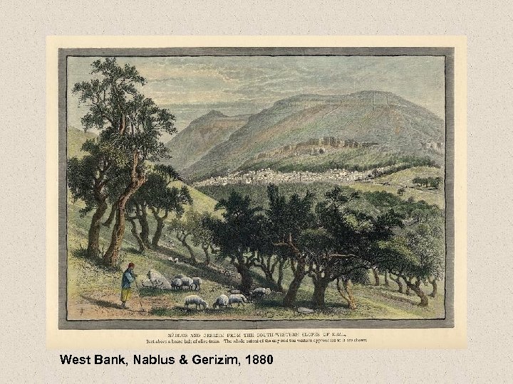 West Bank, Nablus & Gerizim, 1880 