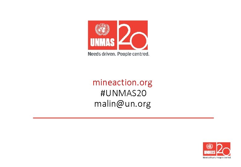 mineaction. org #UNMAS 20 malin@un. org 