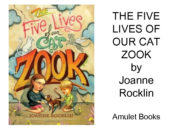 THE FIVE LIVES OF OUR CAT ZOOK by Joanne Rocklin Amulet Books 
