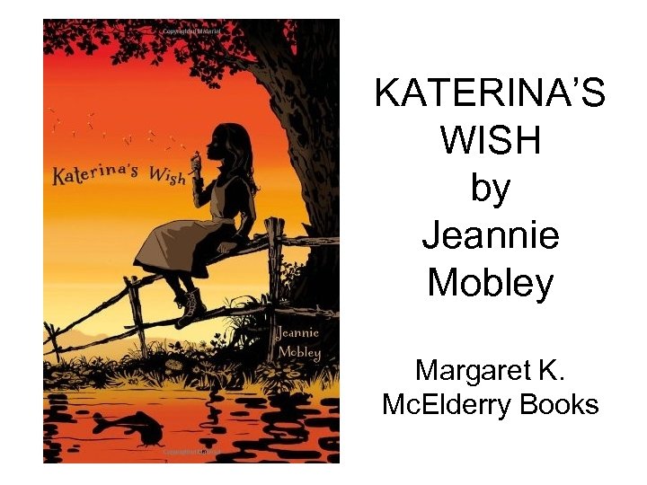 KATERINA’S WISH by Jeannie Mobley Margaret K. Mc. Elderry Books 