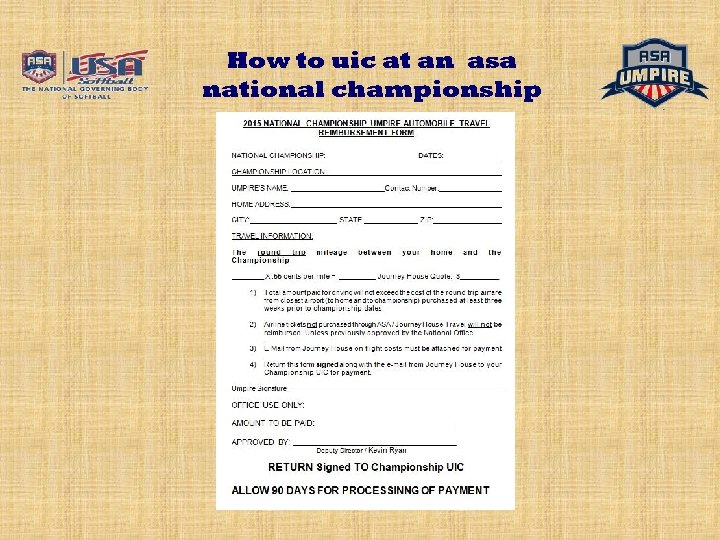 How to uic at an asa national championship 
