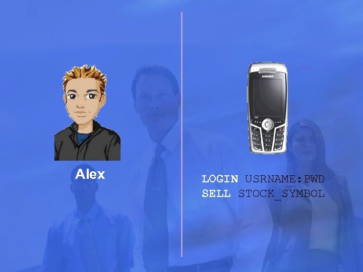 Alex LOGIN USRNAME: PWD SELL STOCK_SYMBOL 