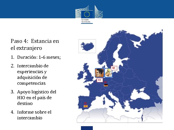 Paso 4: Estancia en el extranjero 1. Duración: 1 -6 meses; 2. Intercambio de