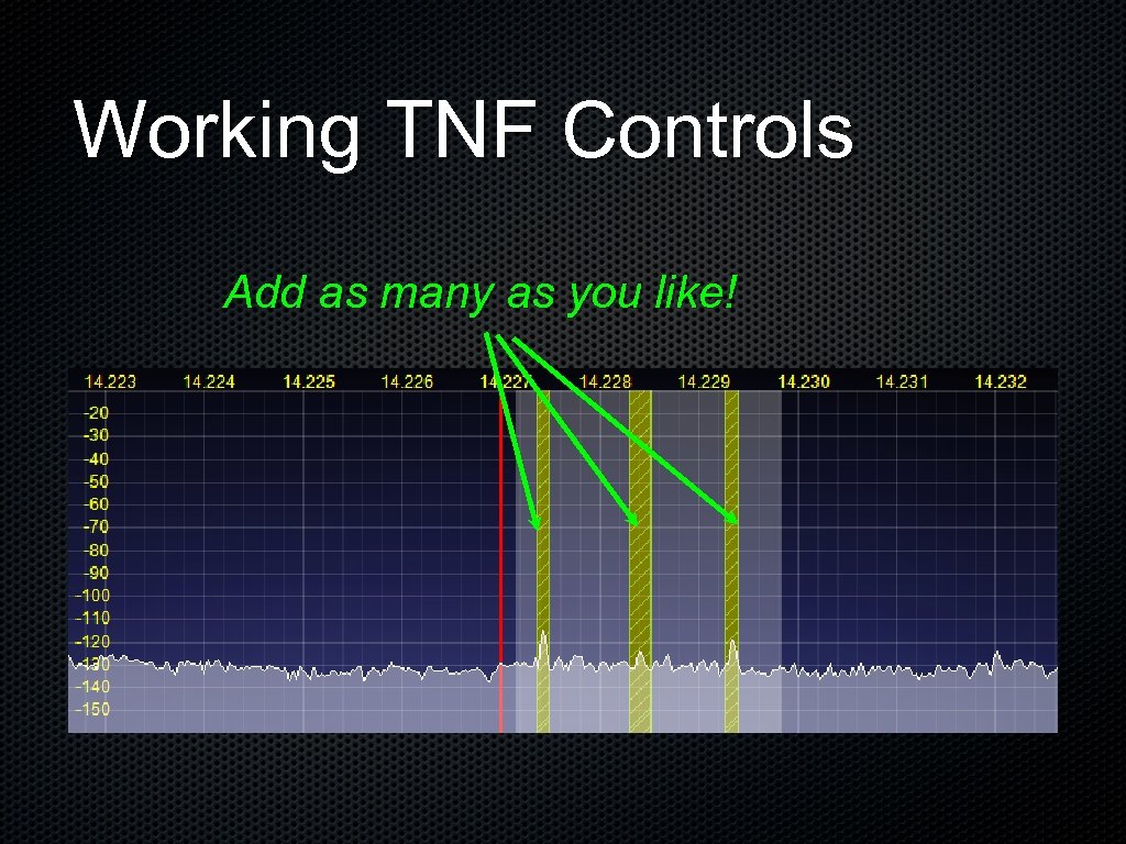 Working TNF Controls Add as many as you like! 