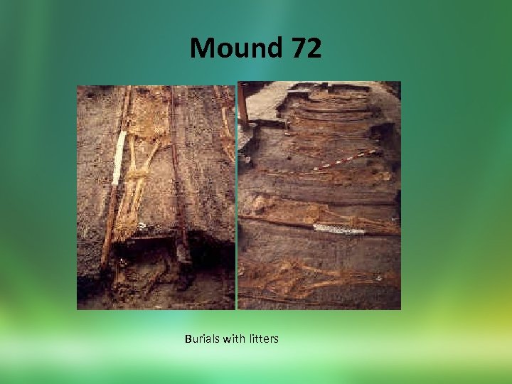 Mound 72 Burials with litters 