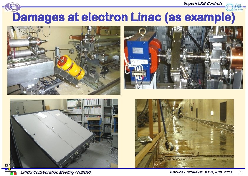 Super. KEKB Controls Damages at electron Linac (as example) EPICS Collaboration Meeting / NSRRC