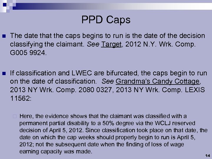 PPD Caps n The date that the caps begins to run is the date