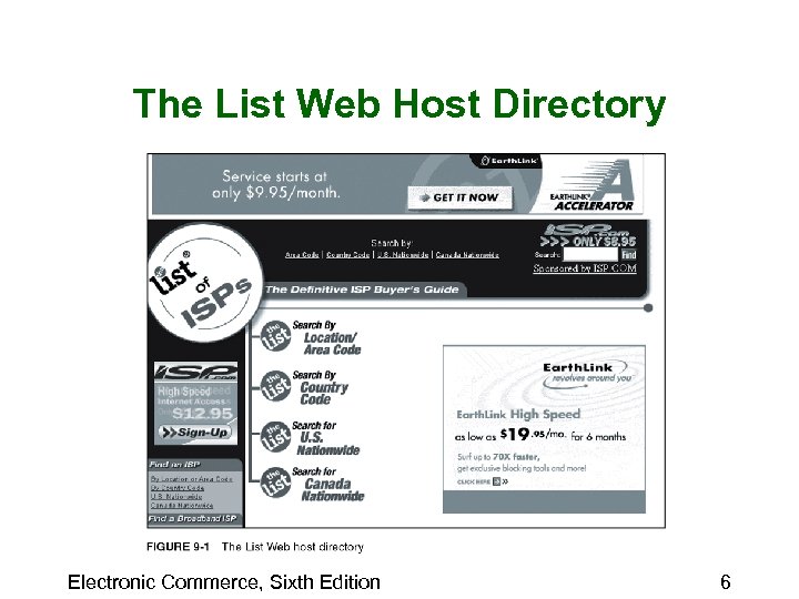 The List Web Host Directory Electronic Commerce, Sixth Edition 6 