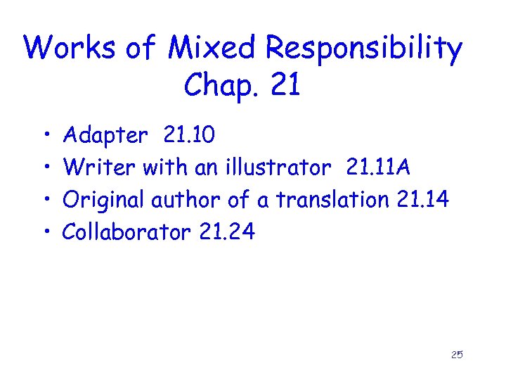Works of Mixed Responsibility Chap. 21 • • Adapter 21. 10 Writer with an