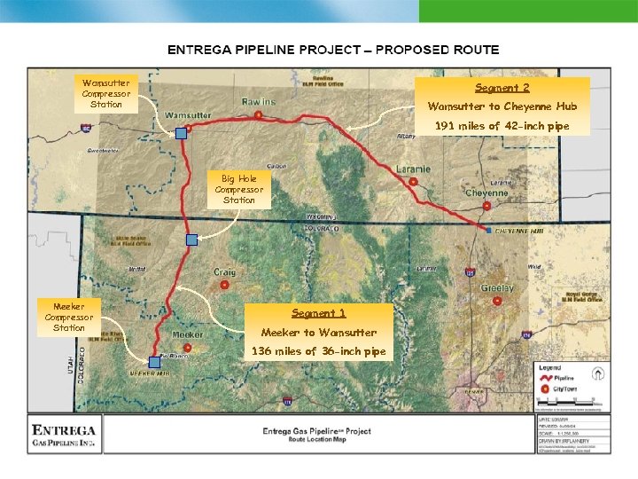 Wamsutter Compressor Station Segment 2 Wamsutter to Cheyenne Hub 191 miles of 42 -inch