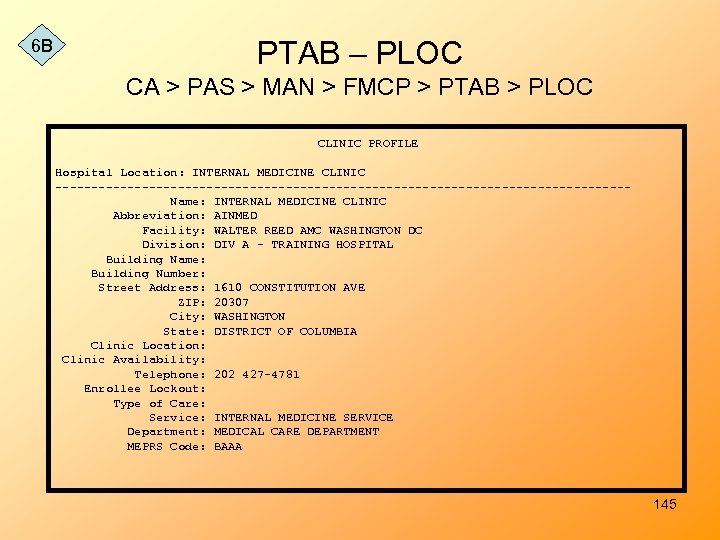 6 B PTAB – PLOC CA > PAS > MAN > FMCP > PTAB