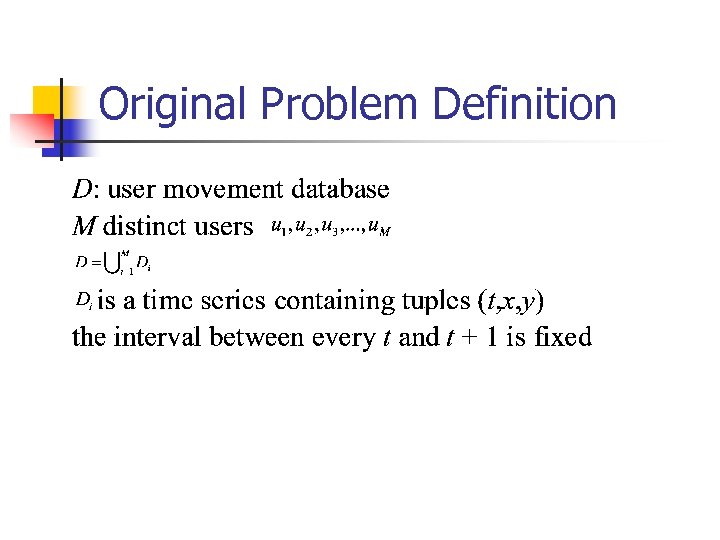 Original Problem Definition 
