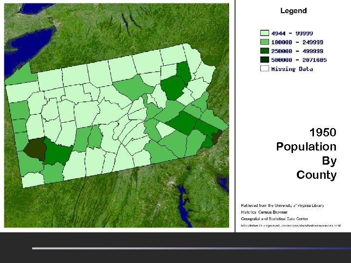 1950 Population By County Doing Justice 