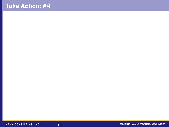 Take Action: #4 57 