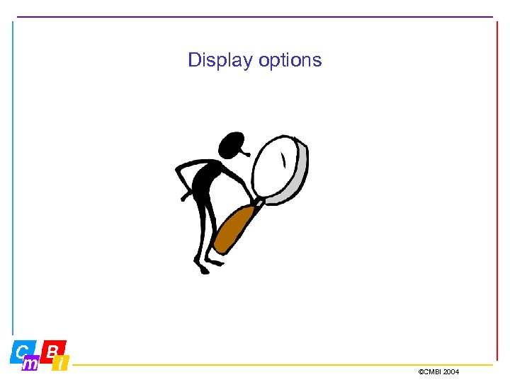 Display options ©CMBI 2004 