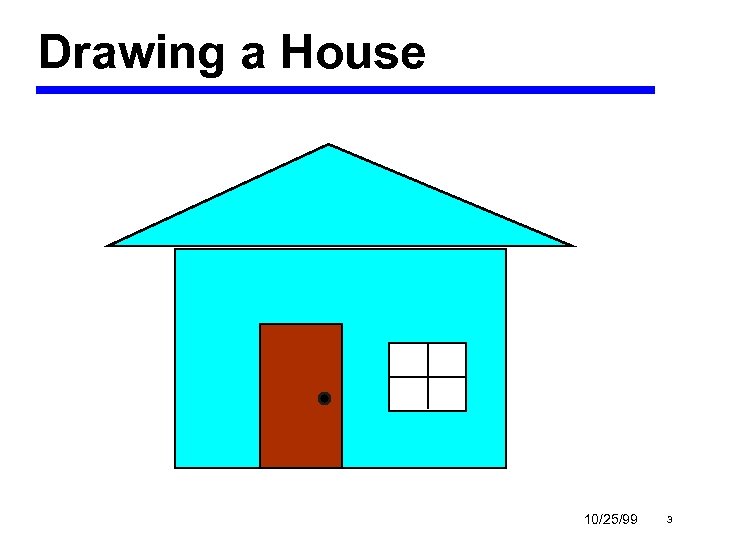 Drawing a House 10/25/99 3 