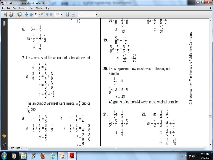 3 -8 Solving Equations Containing Fractions 