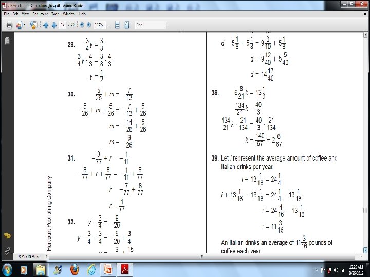 3 -8 Solving Equations Containing Fractions 