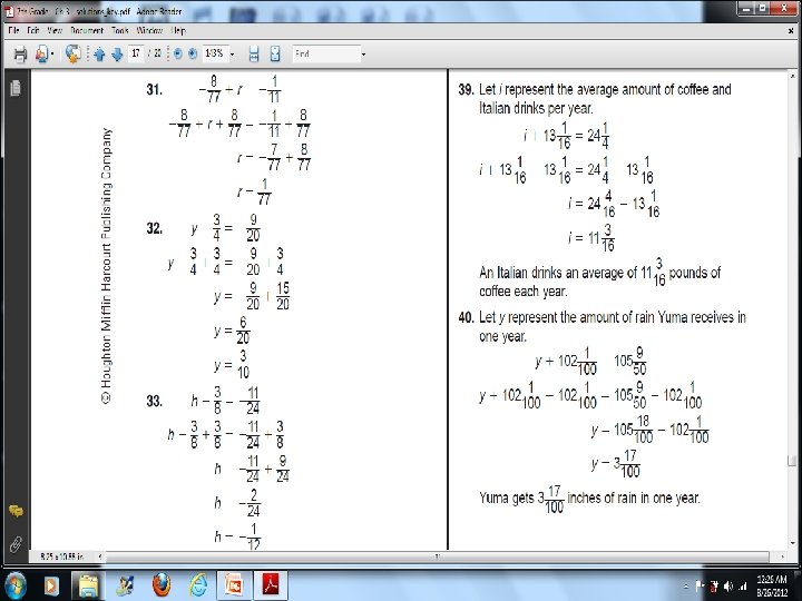 3 -8 Solving Equations Containing Fractions 
