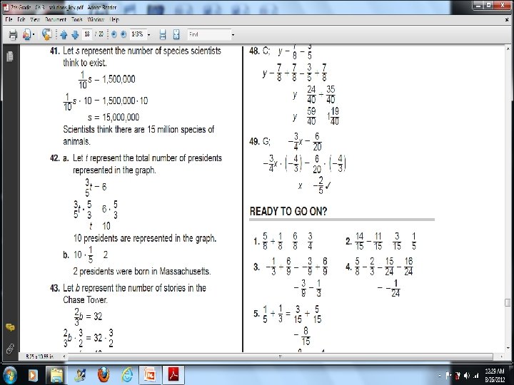 3 -8 Solving Equations Containing Fractions 