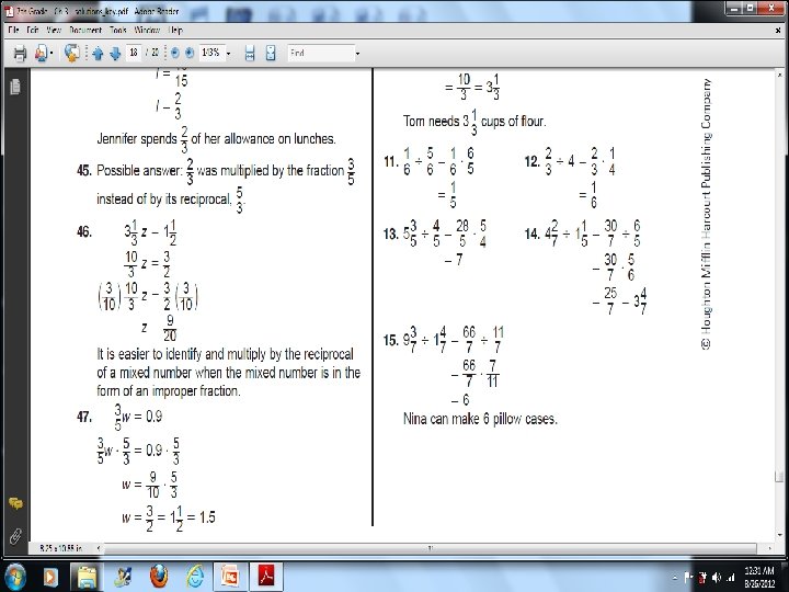 3 -8 Solving Equations Containing Fractions 