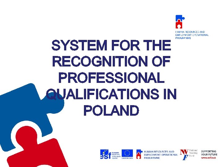 SYSTEM FOR THE RECOGNITION OF PROFESSIONAL QUALIFICATIONS IN POLAND 