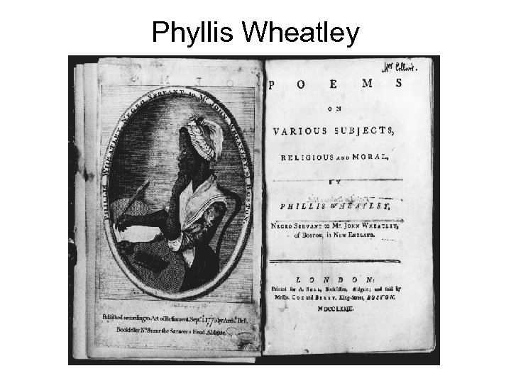 Phyllis Wheatley 