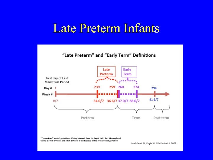 Late Preterm Infants 