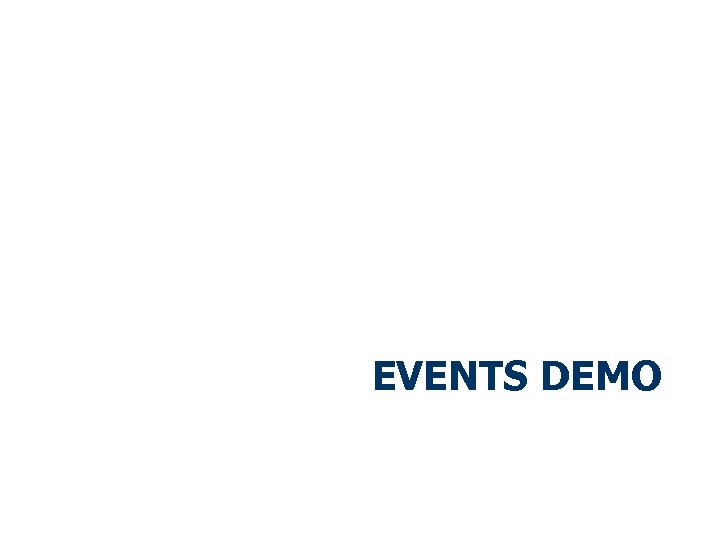 EVENTS DEMO 