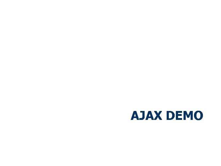 AJAX DEMO 