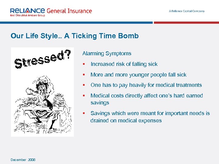 Our Life Style. . A Ticking Time Bomb Alarming Symptoms § § More and