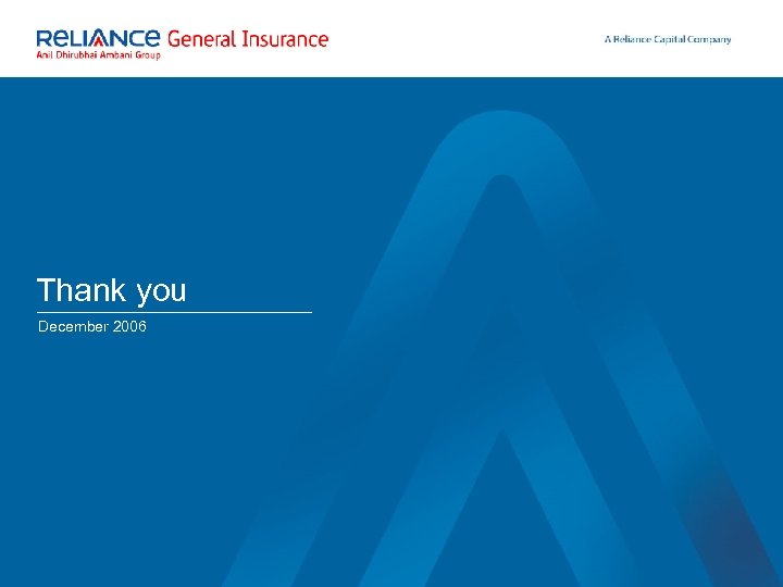 Thank you December 2006 