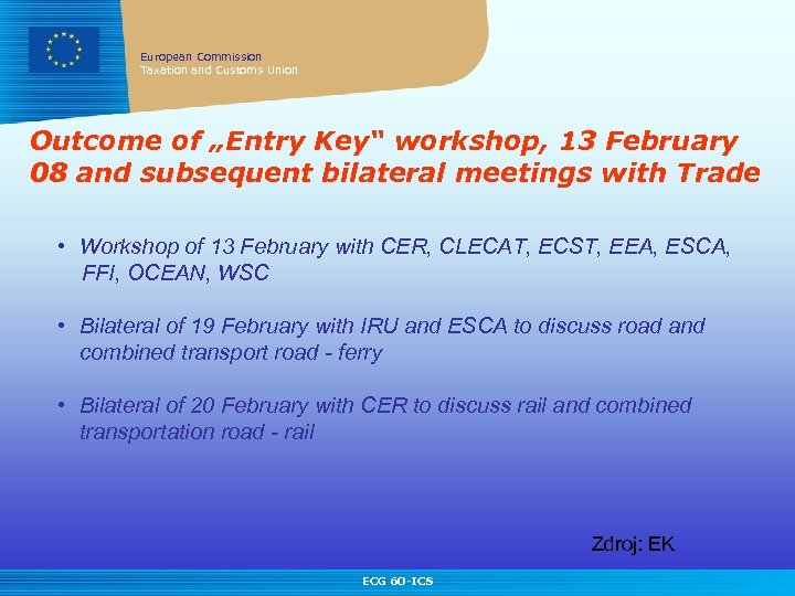 European Commission / Taxation and Customs Union European Commission Taxation and Customs Union Outcome