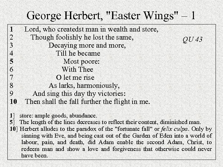 George Herbert, 