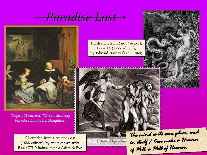 Paradise Lost Illustration from Paradise Lost, Book IX (1799 edition), by Edward Burney (1760