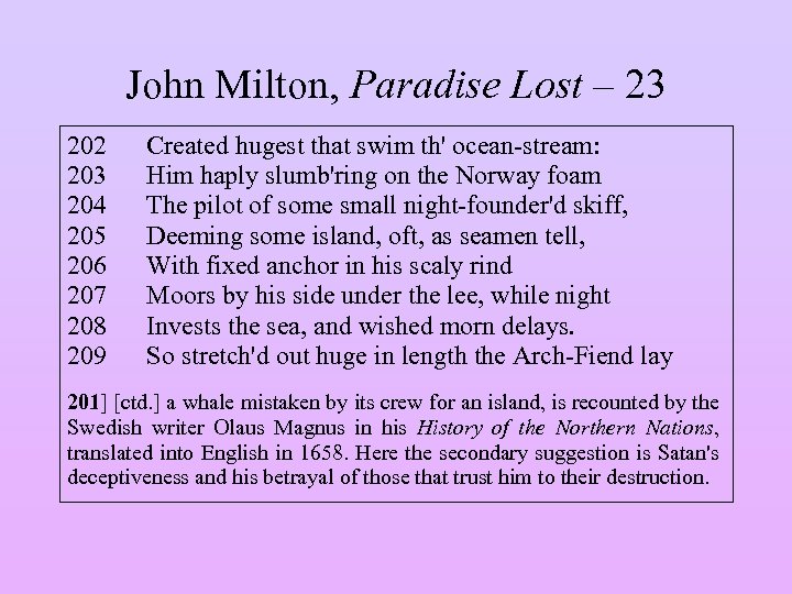John Milton, Paradise Lost – 23 202 203 204 205 206 207 208 209