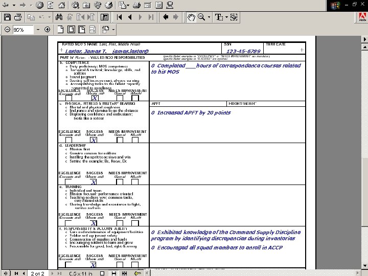 Lester, James T. james. lester@ 123 -45 -6789 0 Completed ___hours of correspondence courses