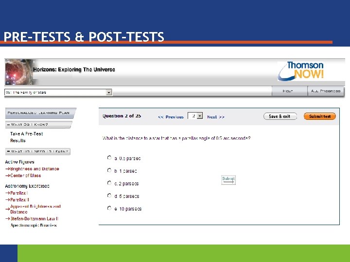 PRE-TESTS & POST-TESTS 