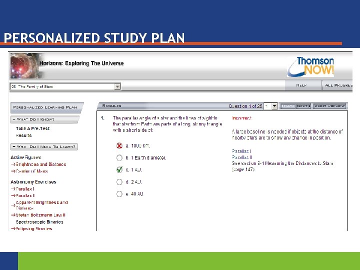 PERSONALIZED STUDY PLAN 