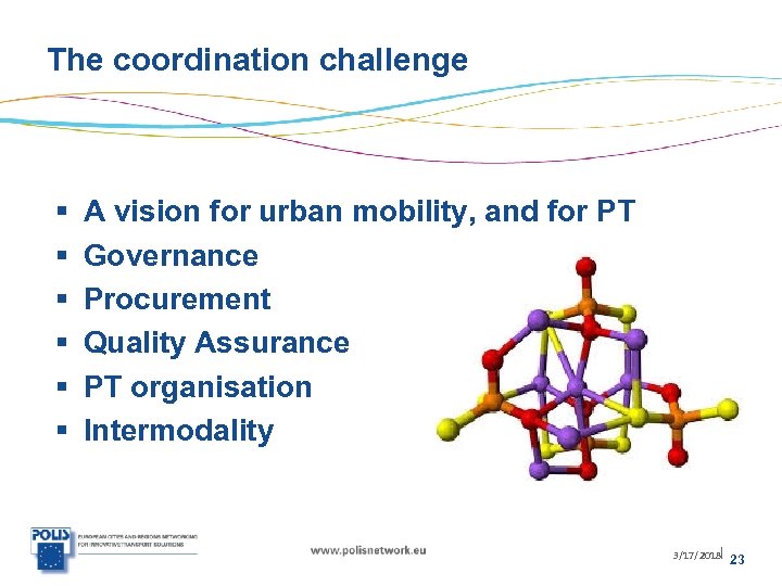 The coordination challenge § § § A vision for urban mobility, and for PT