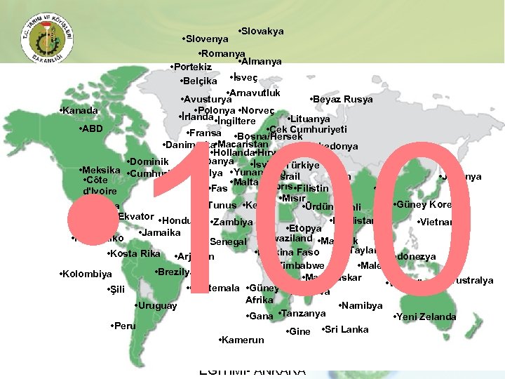  • Slovakya • Slovenya • Romanya • Almanya • Portekiz • Belçika •